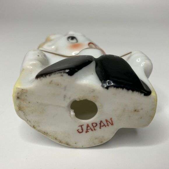 Christmas Caroler Singing Child MCM 3" Ceramic Porcelain Figurine VTG Japan - Picture 3 of 7